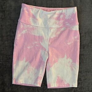Nordstrom Kids Pink and White Tie-Dye Shorts